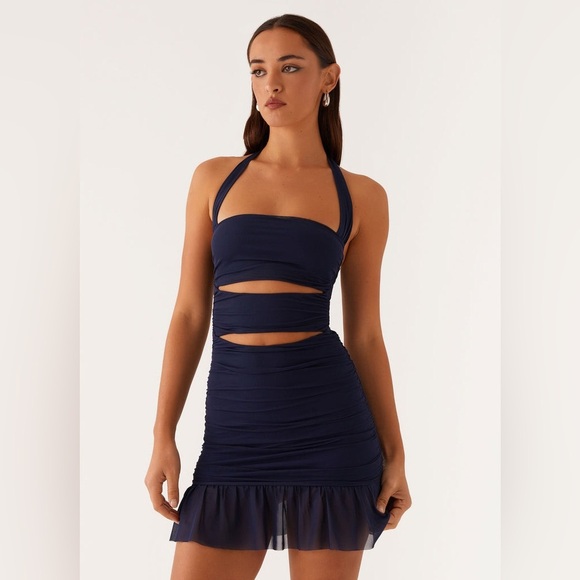 Peppermayo Exclusive - Devyn Mini Dress NWT - Navy , sz : 14 - Picture 5 of 13